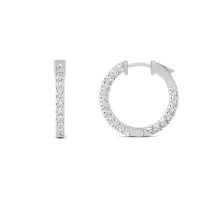 Inside Out Scaloop Huggie Earrings