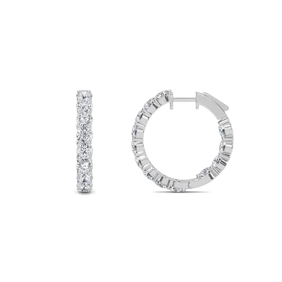 Brilliant Inside Out Huggie Earrings