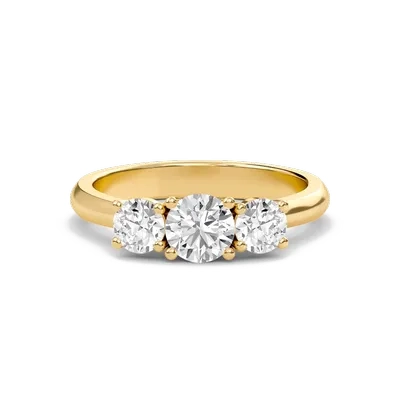 Round Three Stone Ring