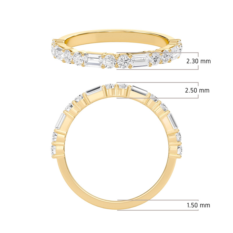 Alternating Wedding Band