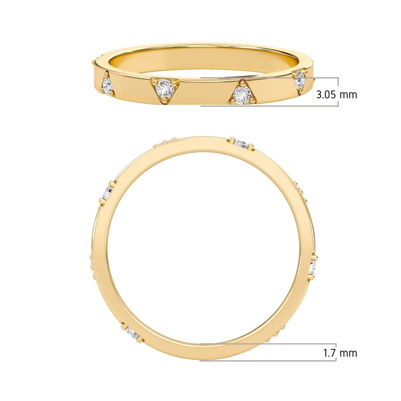 Triangle Cut Fashion Band