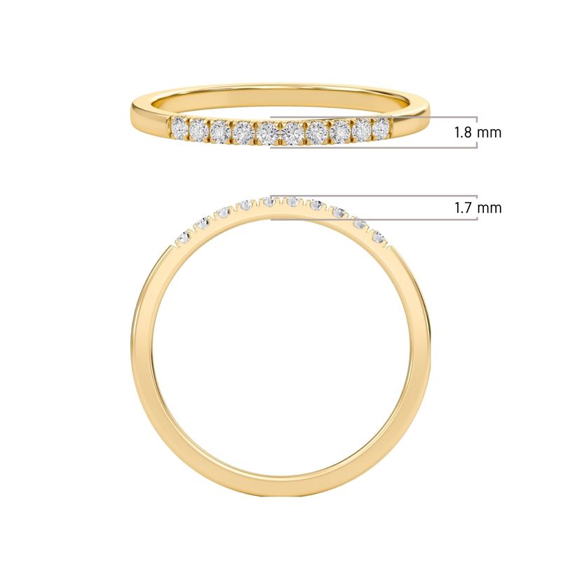Single Row Pave Band