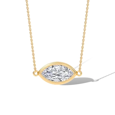 Bezel Marquise Pendant