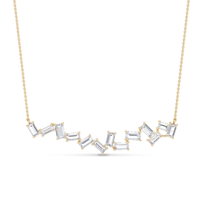 Zigzag Baguette Bar Pendant