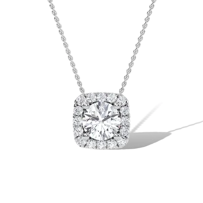 Squarish Halo Pendant