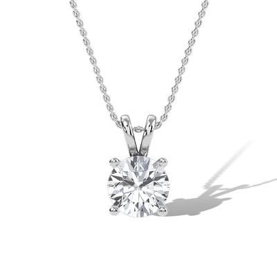 Round Classic Solitaire Pendant