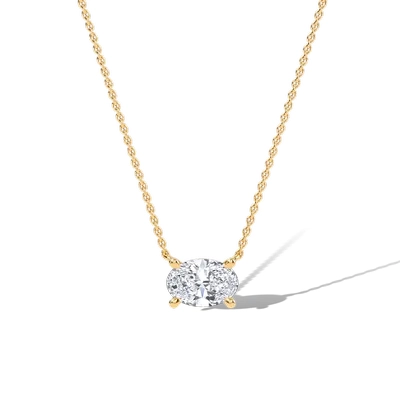 Classic Oval Solitaire Pendant