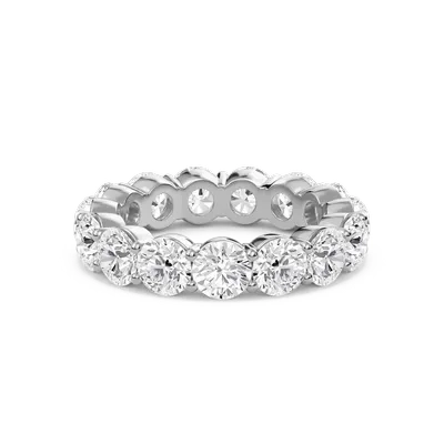5 Ctw Round Bar Set Eternity Band