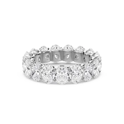 6.6 Ctw Oval U-Shaped Eternity Band