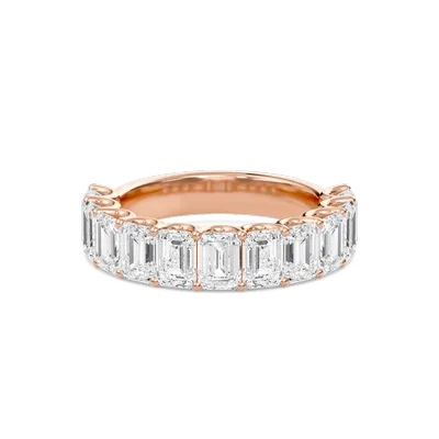 Classic U-Shaped Half Eternity Band