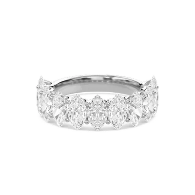 Classic U-Shaped Half Eternity Band
