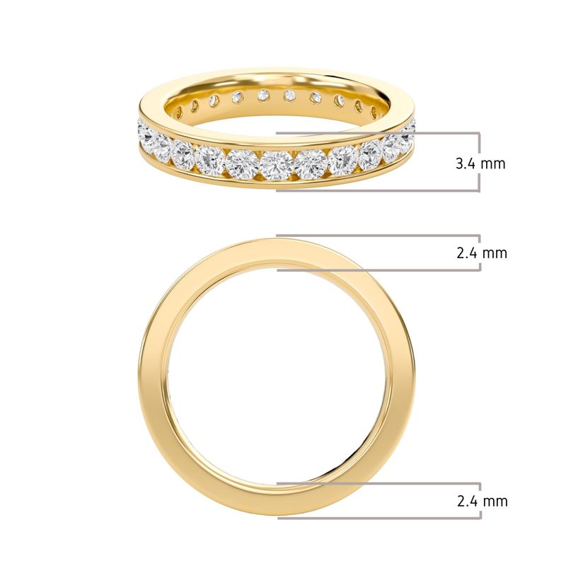 Round Channel Set Full Eternity Band
