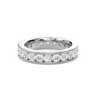 2.17 Ctw Round Channel Set Full Eternity Band