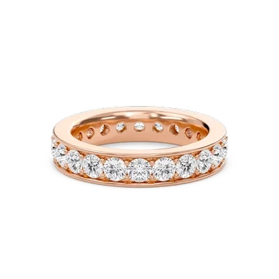Round Prong Set Full Eternity Band