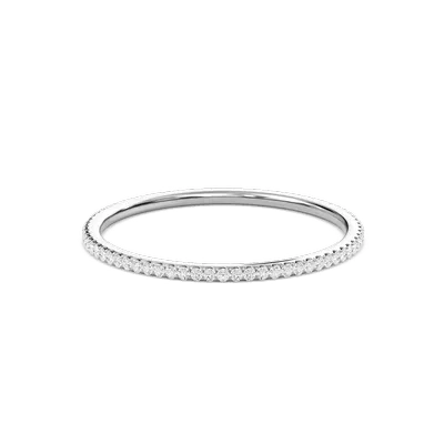 Round Scalloped Set Full Eternity Band