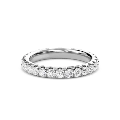 Round Scalloped Set Full Eternity Band