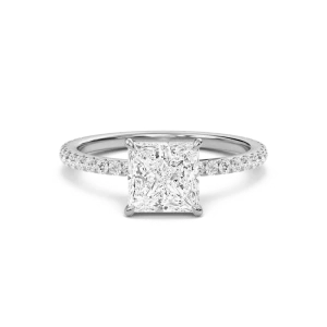 Princess Classic Pave Engagement Ring