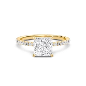 Princess Classic Pave Engagement Ring