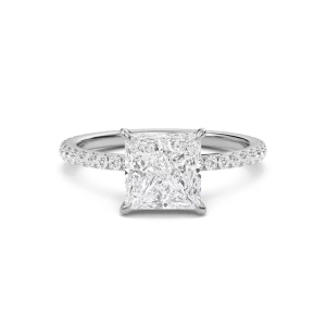 Princess Classic Pave Engagement Ring