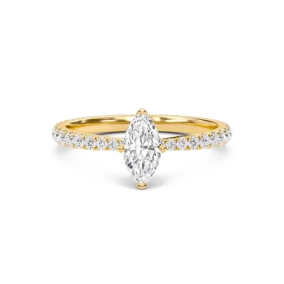 Marquise Elegant Pave Engagement Ring