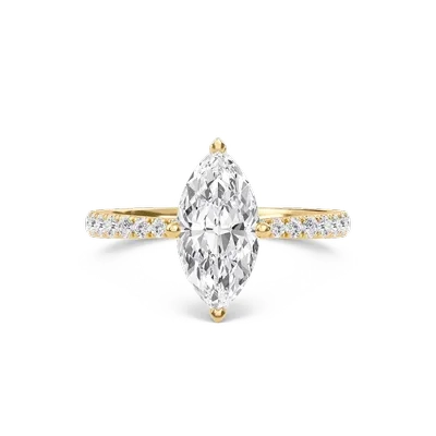 Marquise Elegant Pave Engagement Ring