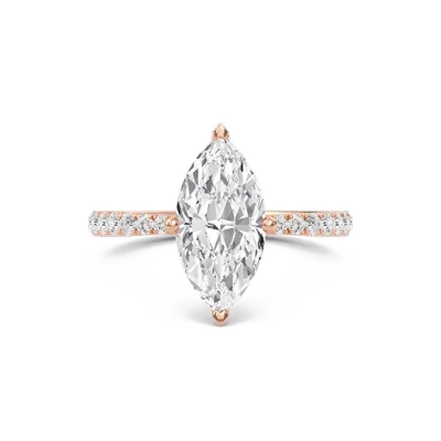Marquise Elegant Pave Engagement Ring