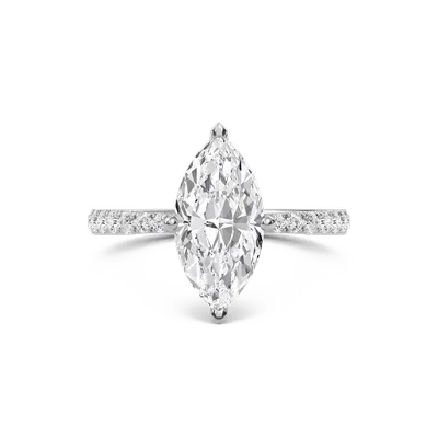 Marquise Elegant Pave Engagement Ring