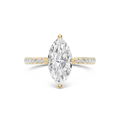 Marquise Elegant Pave Engagement Ring