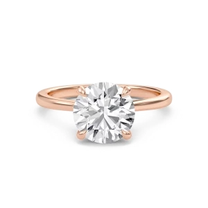 Round Classic Solitaire Cathedral Ring