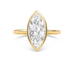 Elegant Bezel Set Engagement Ring