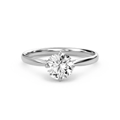 Classic Solitaire 4 Prong Ring