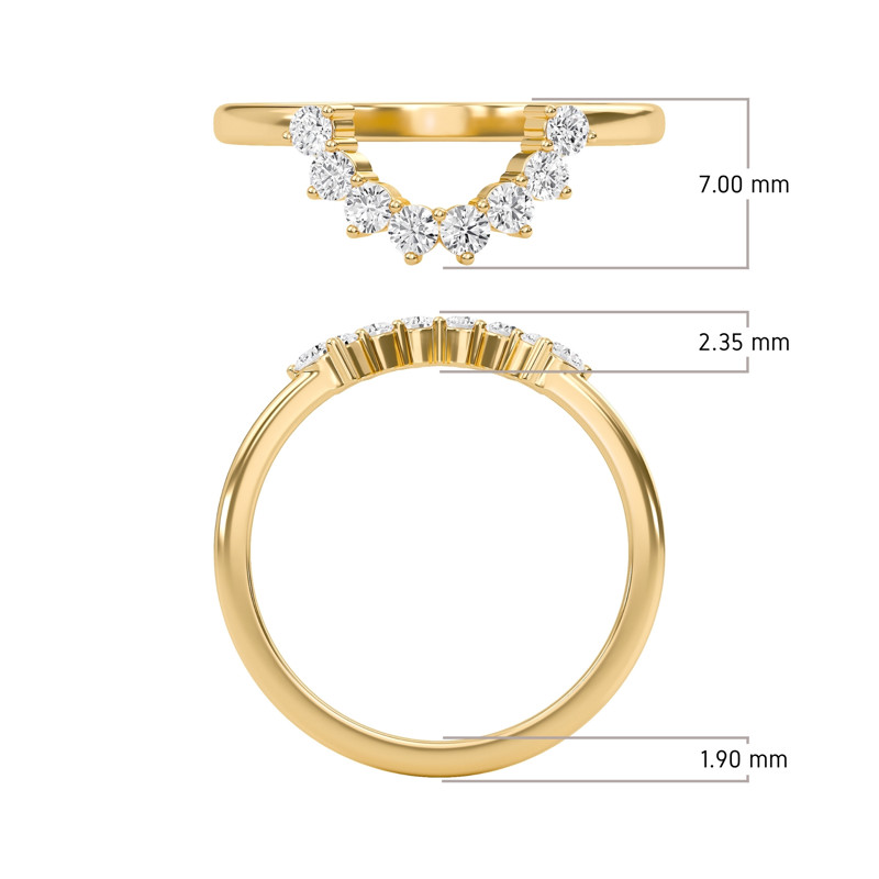 Contoured Wedding Band