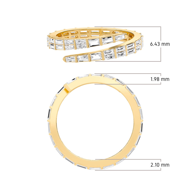Bar Set Cuff Ring