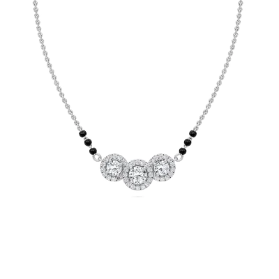 Triple Halo Mangalsutra