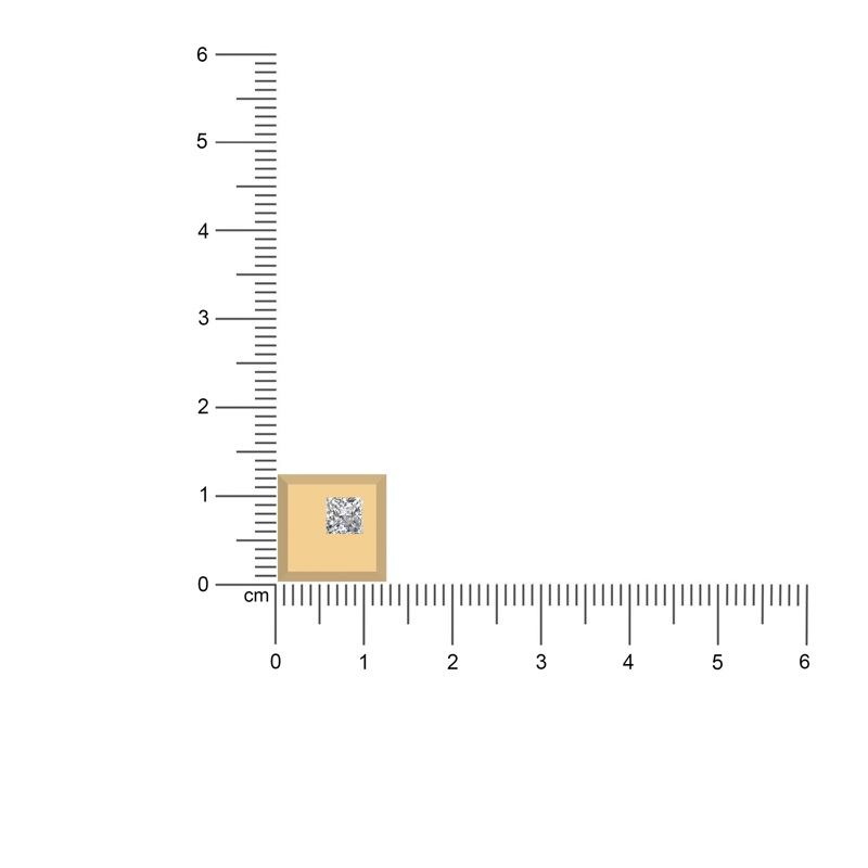 Square of Brilliance Stud