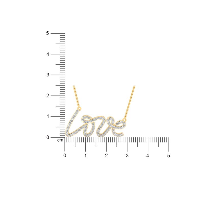 Script Love Necklace