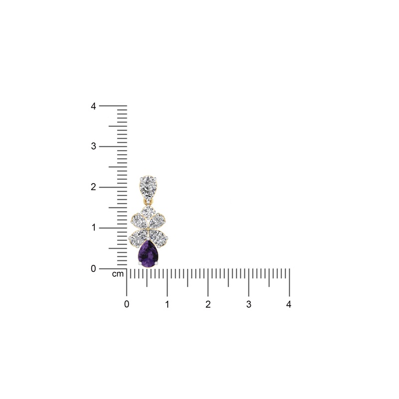 Amethyst Radiance Drop Earrings