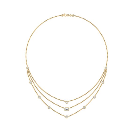 Multilayer Station Chain Necklace