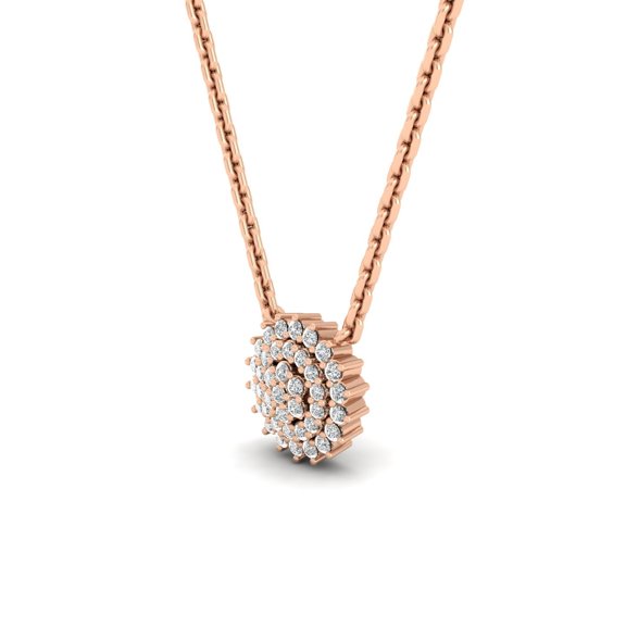 1/6 Cts. Cluster Round Fashion Pendant