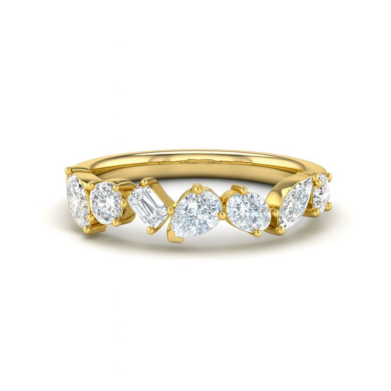 Multishape Half Eternity Band