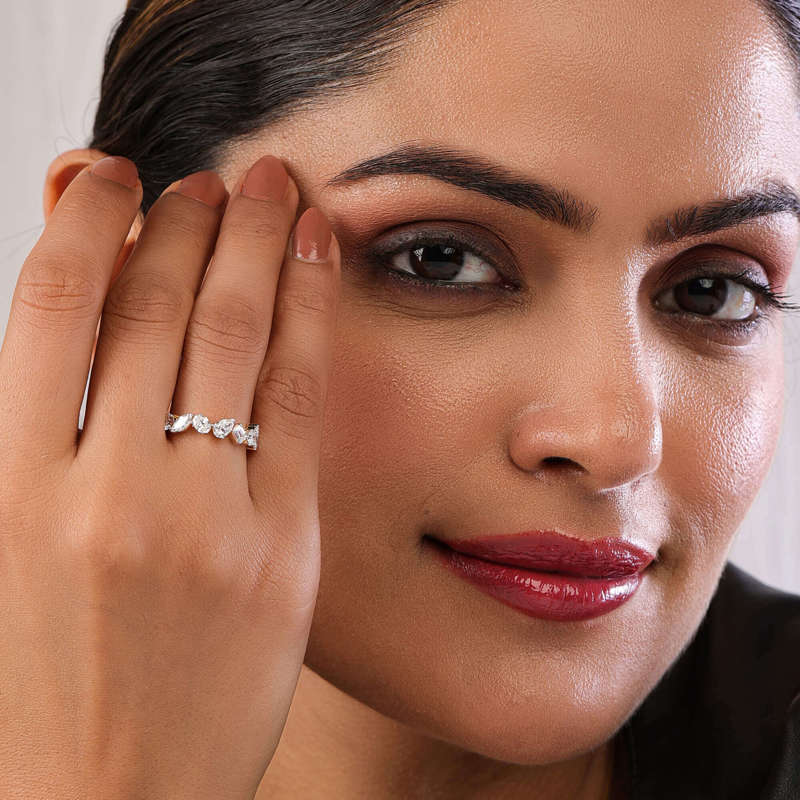 Multishape Half Eternity Band