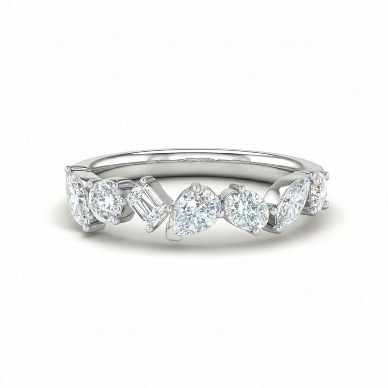 Multishape Half Eternity Band