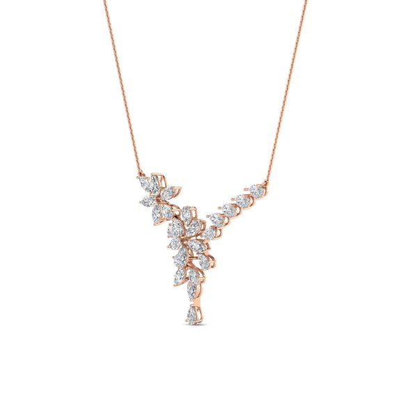 43/4 Cts. Pear-Marquise Fashion Necklace