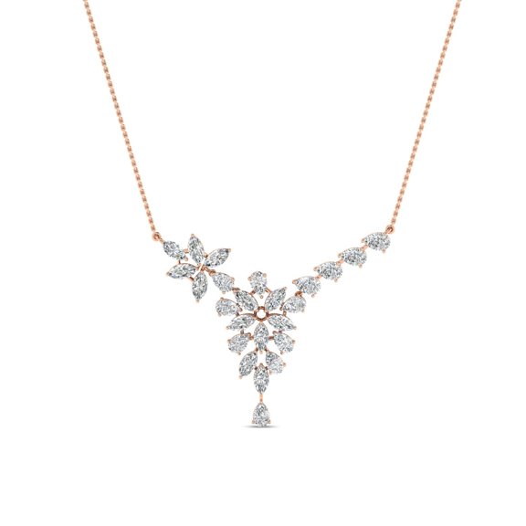 43/4 Cts. Pear-Marquise Fashion Necklace