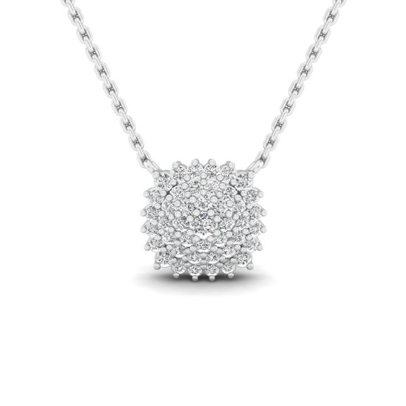 1/6 Cts. Cluster Cushion Fashion Pendant