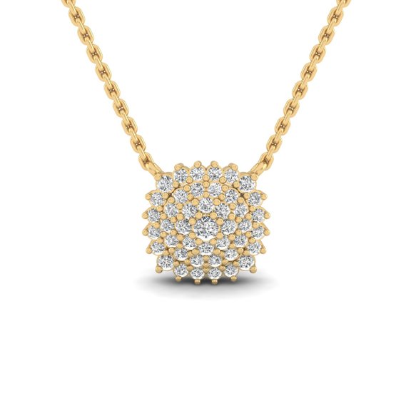 1/6 Cts. Cluster Cushion Fashion Pendant