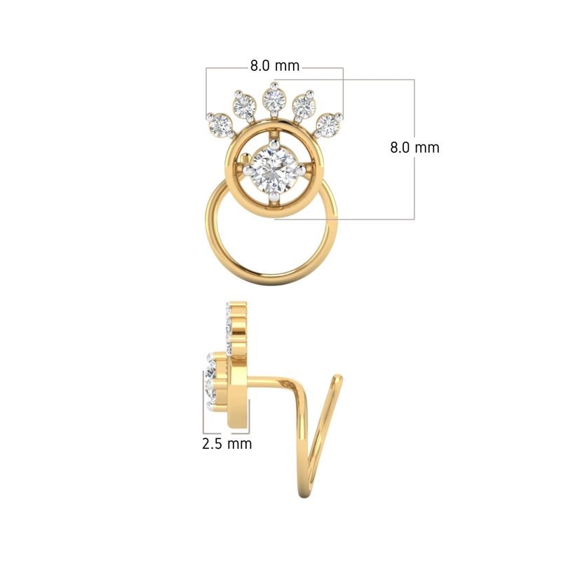 Halo Sparkle Nose Pin