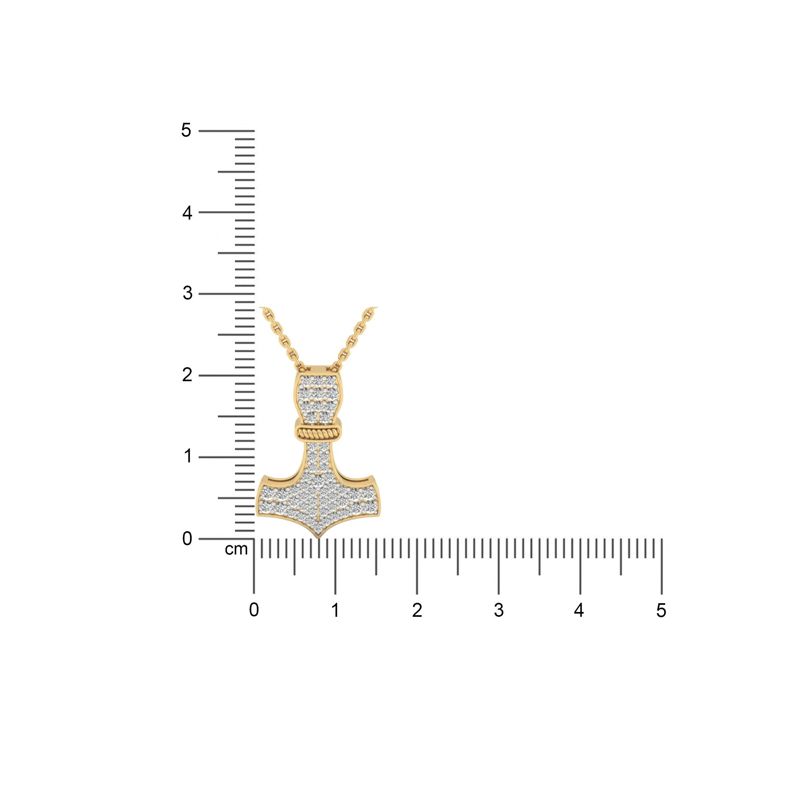 Mjolnir Diamond Hammer Pendant