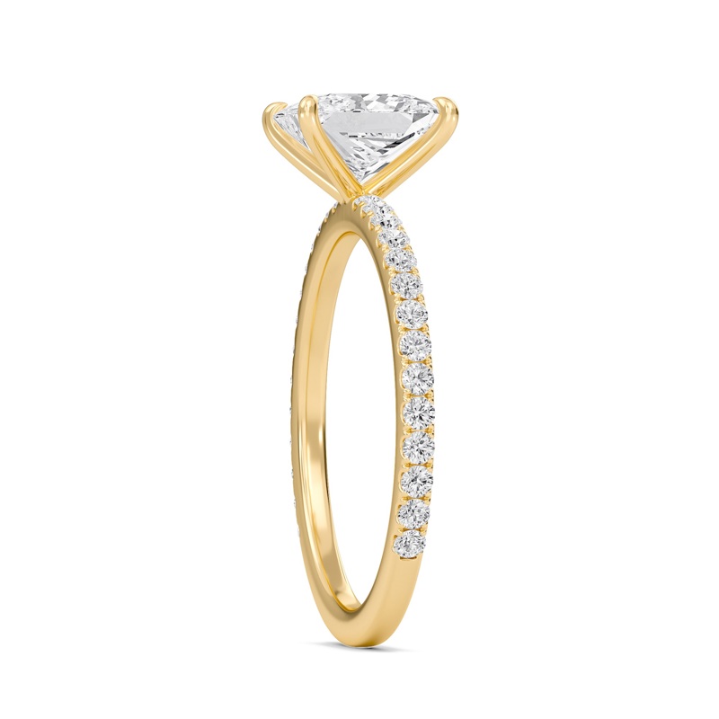 Princess Classic Pave Engagement Ring