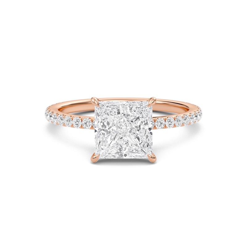 Princess Classic Pave Engagement Ring